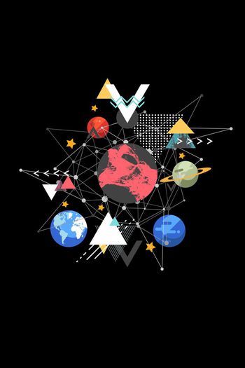 抽象印花华亿平台图片