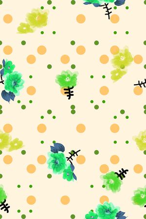 原创手绘大花卉印花华亿平台图片