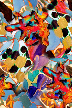 抽象印花华亿平台图片