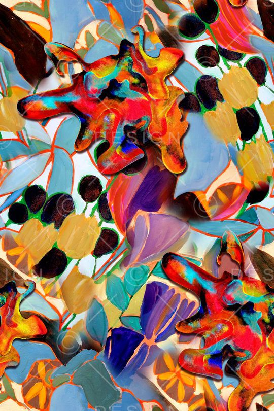 抽象印花华亿平台图片