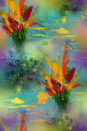 抽象印花华亿平台图片