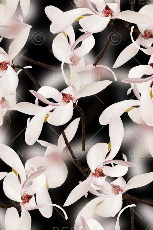 抽象手绘水彩画3D花卉数码印花印花华亿平台图片