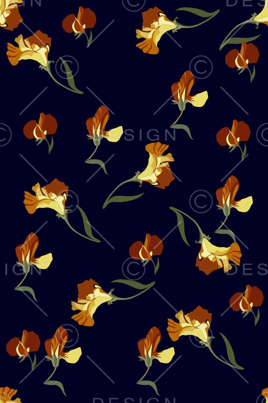 玉兰花印花华亿平台图片