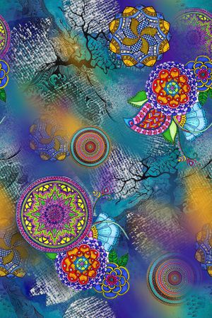 抽象印花华亿平台图片