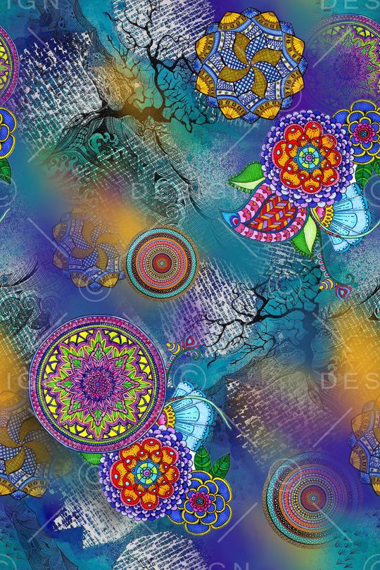 抽象印花华亿平台图片