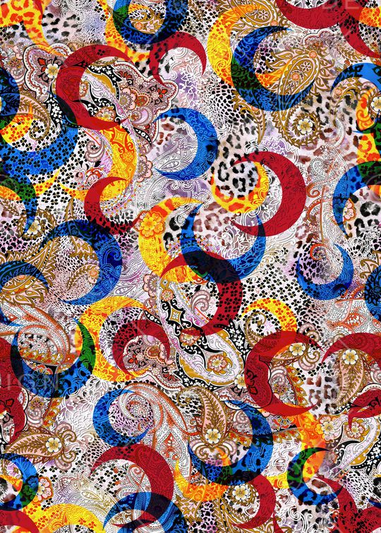 动物纹印花华亿平台图片