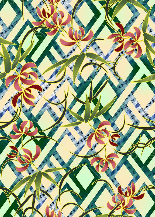 几何印花华亿平台图片