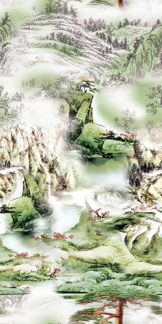 山脉印花华亿平台图片