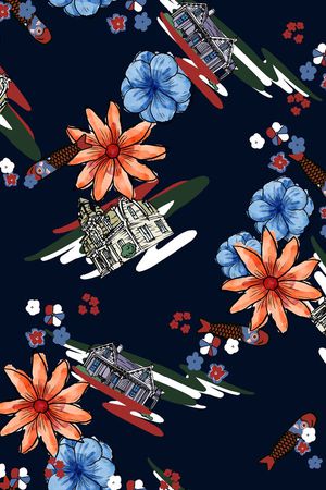 小碎花印花华亿平台图片