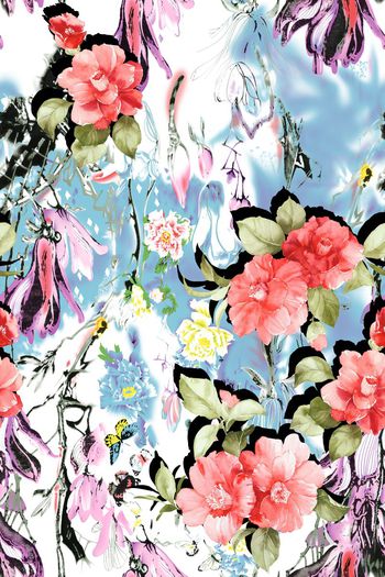 小碎花印花华亿平台图片