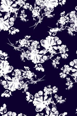 白色印花华亿平台图片