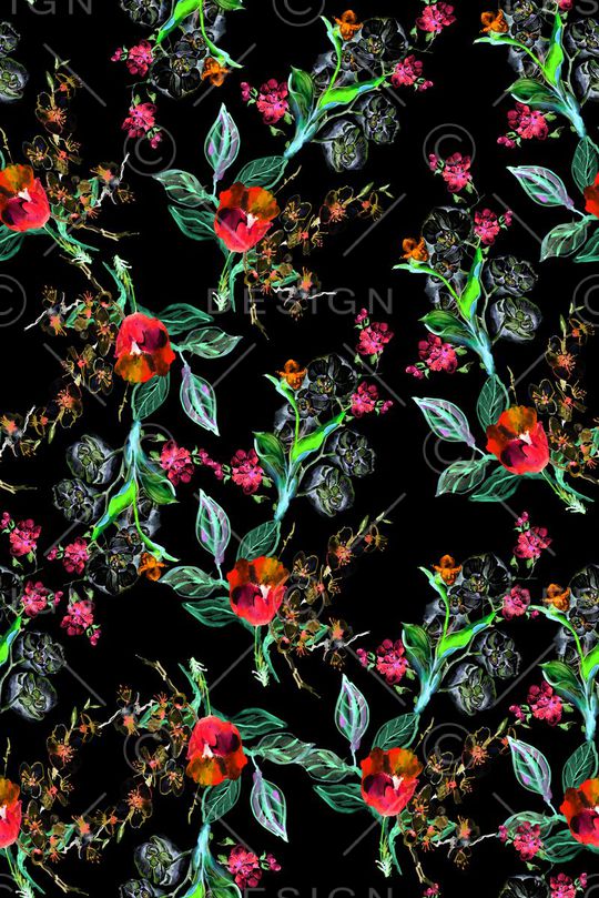 手绘印花华亿平台图片