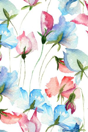 水墨画印花华亿平台图片