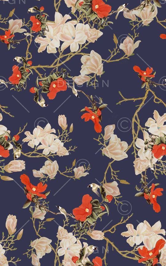 中国风印花华亿平台图片