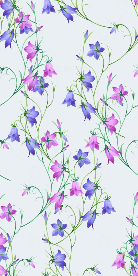 手绘花印花华亿平台图片