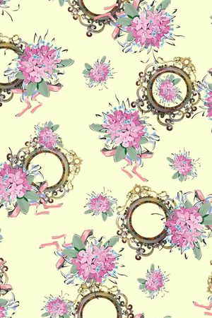 复古相框印花华亿平台图片