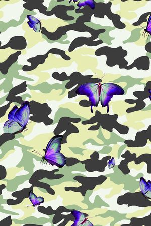 迷彩服印花华亿平台图片