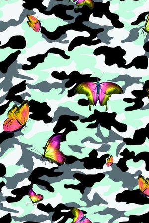 迷彩服印花华亿平台图片