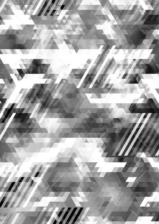 不规则几何印花华亿平台图片