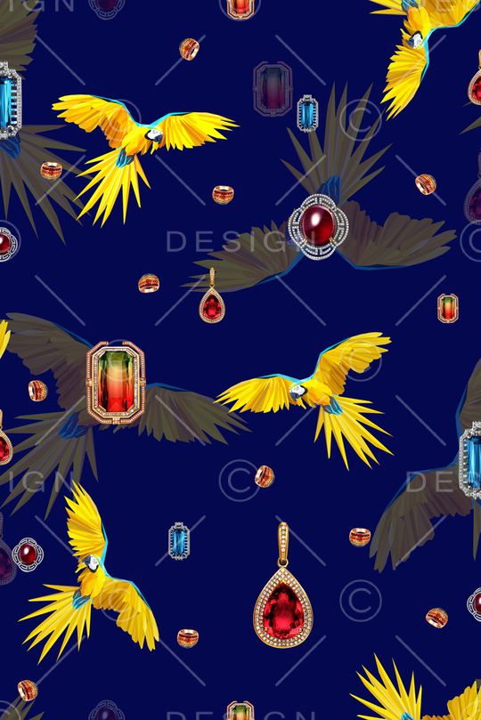 鸟印花华亿平台图片