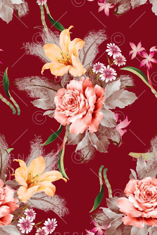 手绘印花华亿平台图片