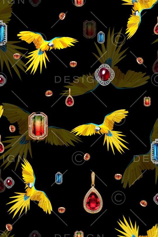 鸟印花华亿平台图片