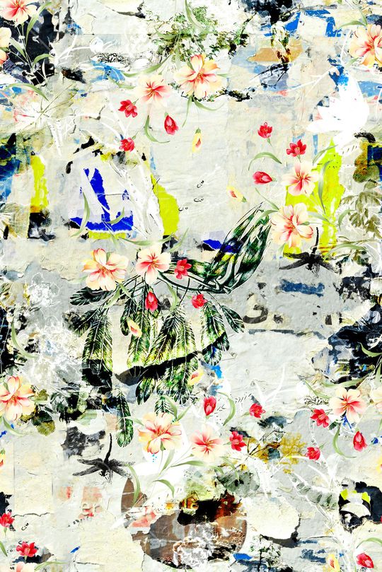 手绘印花华亿平台图片