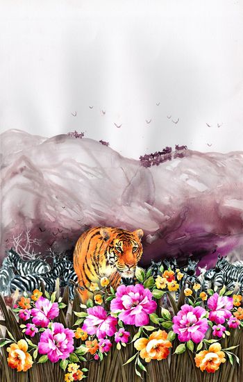 流行时尚印花华亿平台图片