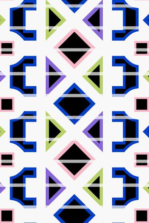 几何印花华亿平台图片