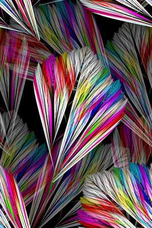 抽象手绘水彩画分形艺术纹理印花印花华亿平台图片