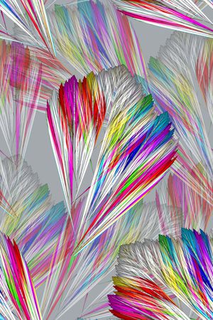 抽象手绘水彩画分形艺术纹理印花印花华亿平台图片