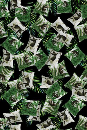 动物迷彩印花华亿平台图片