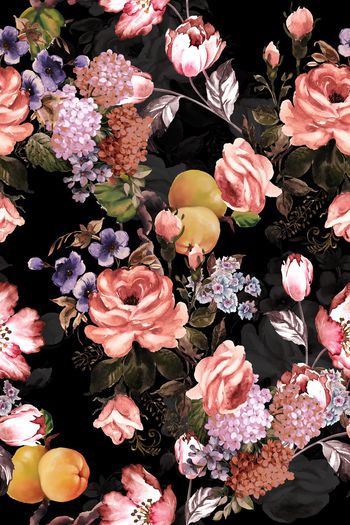 黑底印花华亿平台图片