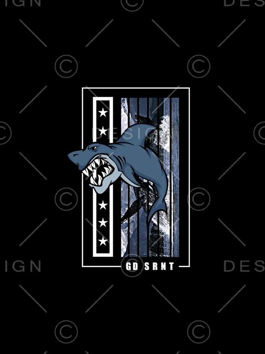 鲨鱼印花华亿平台图片