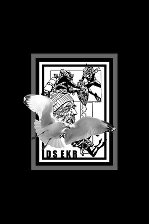 老人与鸟印花华亿平台图片