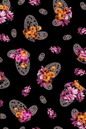 花卉印花华亿平台图片