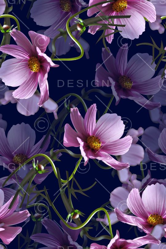 抽象手绘水彩画植物树叶数码印花印花华亿平台图片