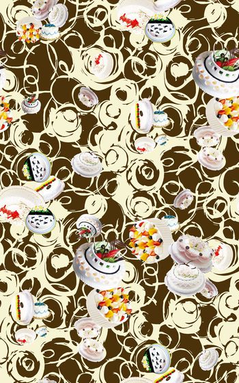 糕点印花华亿平台图片