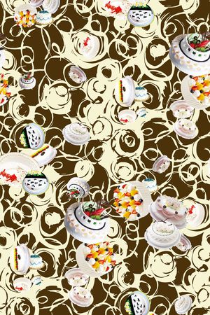 糕点印花华亿平台图片