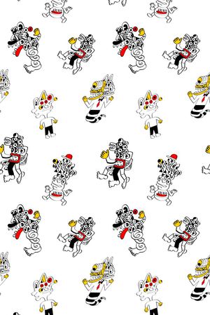 潮玩人偶印花华亿平台图片