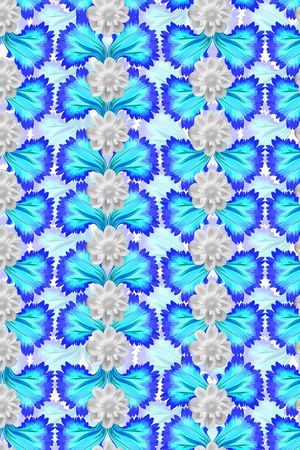 梦幻浪漫花卉印花华亿平台图片