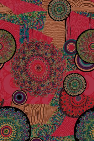 清新印花华亿平台图片