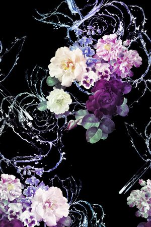 玫瑰印花华亿平台图片