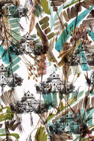 原创花卉印花华亿平台图片