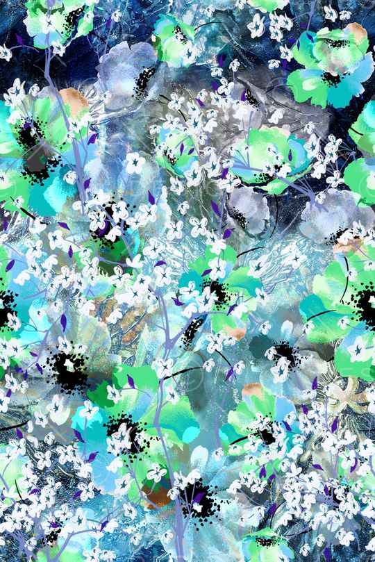 手绘印花华亿平台图片