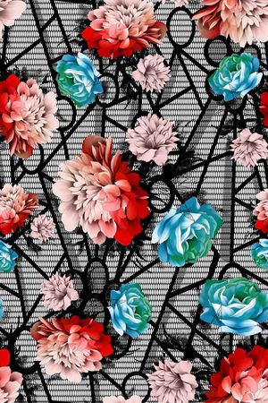 蕾丝印花华亿平台图片