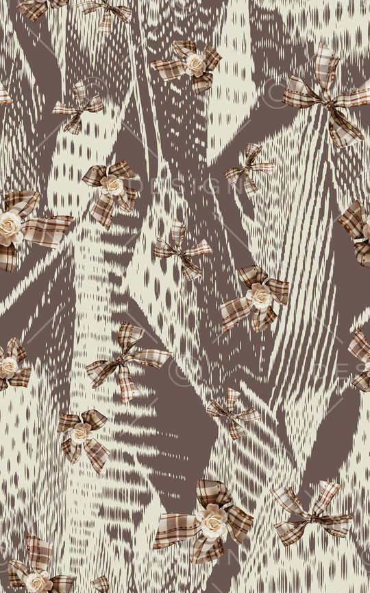 蝴蝶结印花华亿平台图片