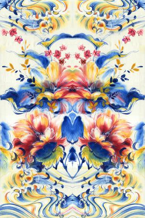 水彩印花华亿平台图片