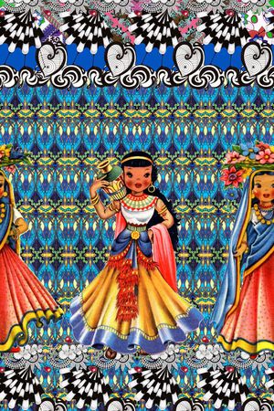 民族风印花华亿平台图片