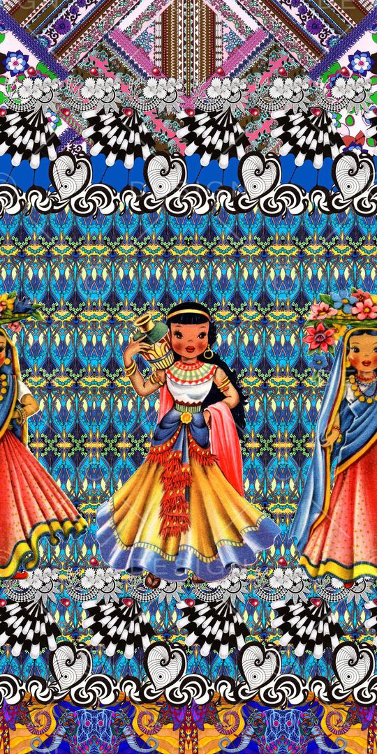 民族风印花华亿平台图片